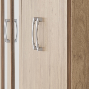 Image: 7144 - Charles 4 Door Wardrobe - Oak